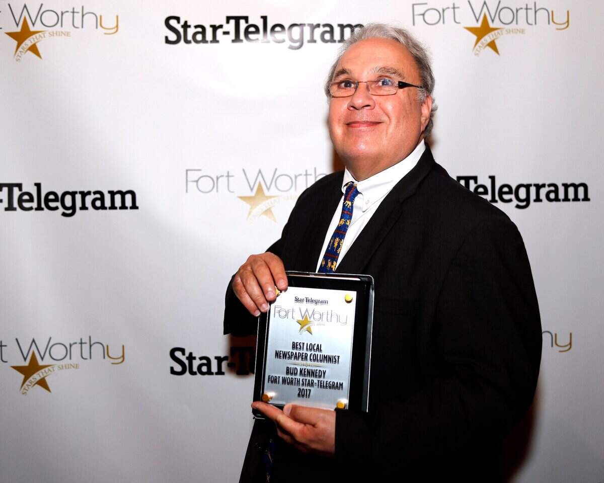 The Fort Worth Star-Telegram’s Bud Kennedy, shown in 2017, was honored for 50 years in Texas journalism. (Special to the Star-Telegram Bob Booth)
