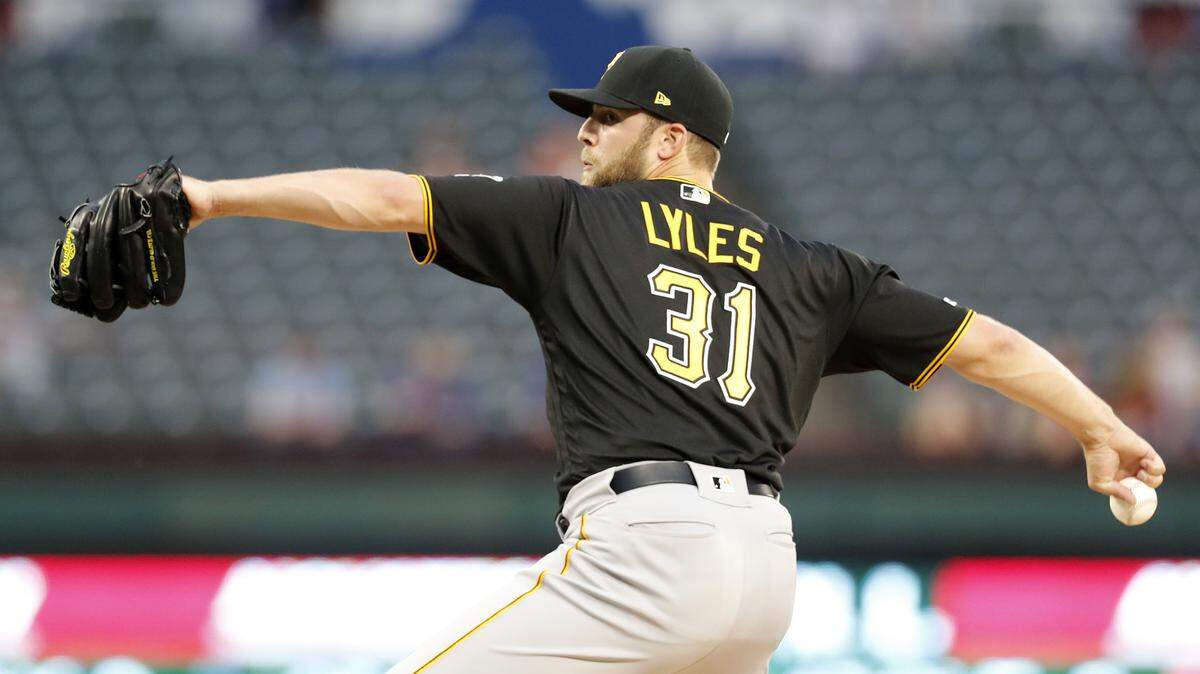 Jordan Lyles made 28 starts in 2019, 17 of them with the Pirates. His final 11 with the Brewers were his best.