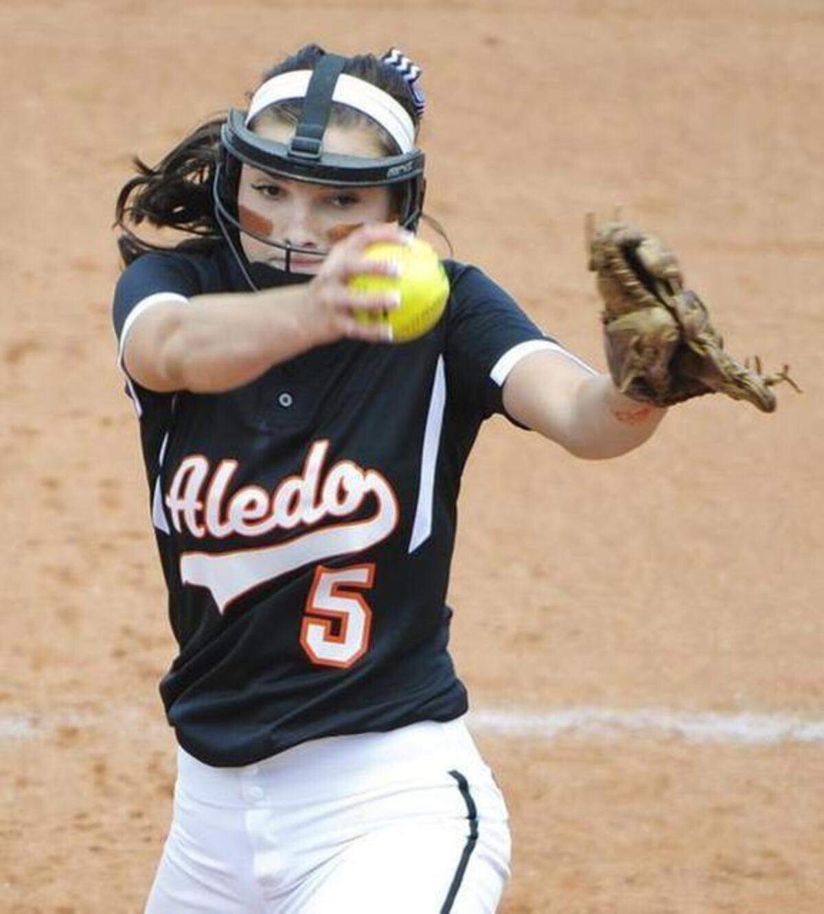 Aledo pitcher Lauren Craine during the UIL Class 4A state softball championship game against Ennis on Saturday at Red & Charlene McCombs Field in Austin.