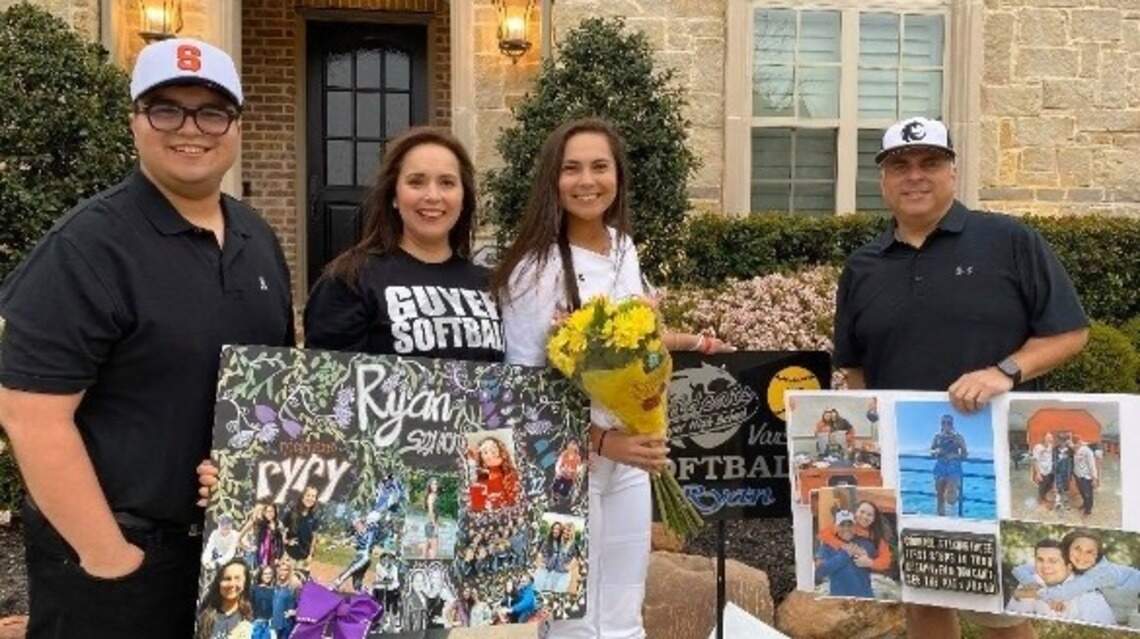 Coronavirus stole Denton softball player’s senior night. Then mom and dad stepped in.