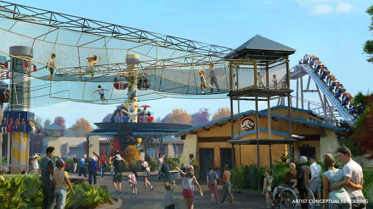 Jurassic World Adventure Camp at Universal Kids Resort in Frisco.