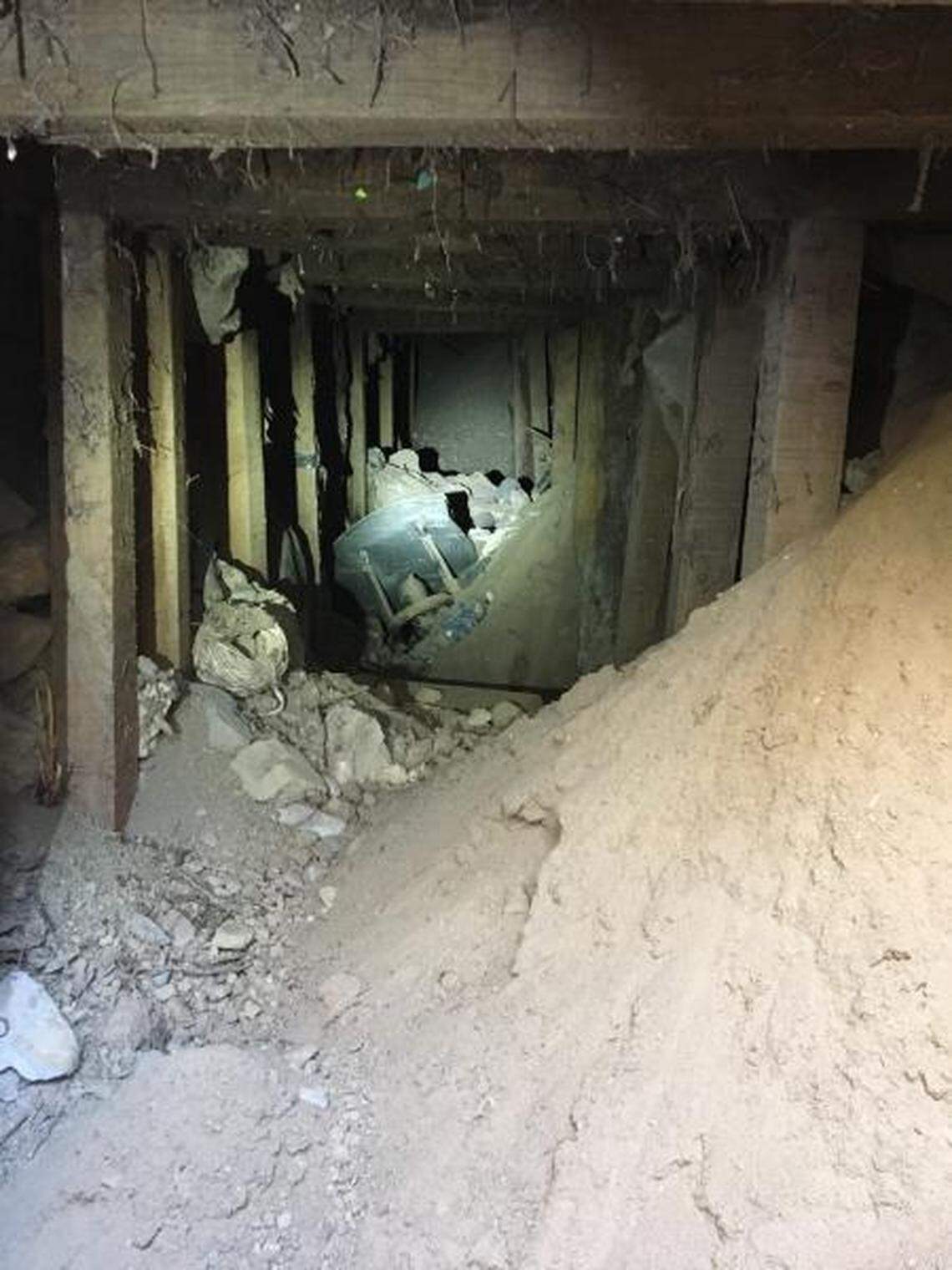 Texas Department of Transportation workers stumbled onto an abandoned tunnel underground near El Paso's Chihuahuita neighborhood.