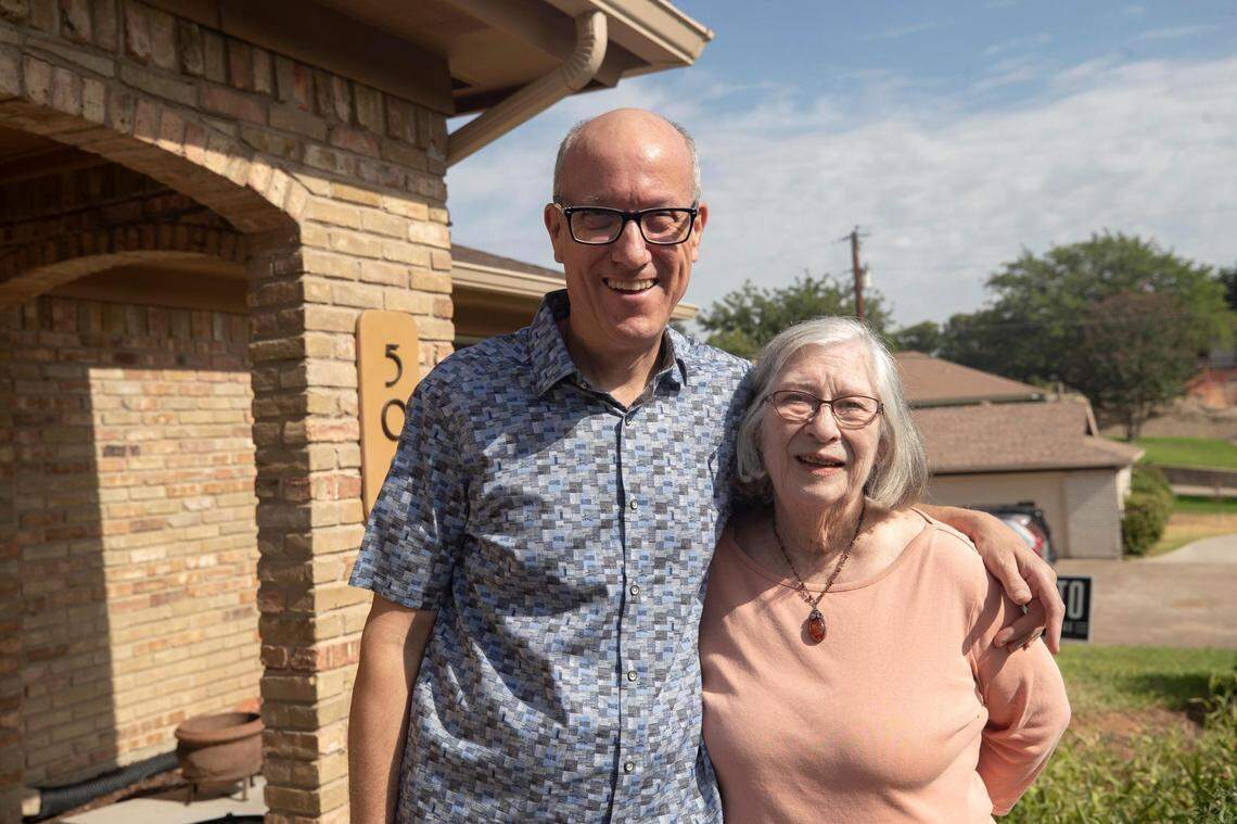Michael and Rozanna Francis at their home in the White Lake Hills neighborhood in Fort Worth, Texas, on July 22, 2022. The couple lived next door to a short-term rental and described a disturbance in the neighborhood before it was converted to a long-term rental.