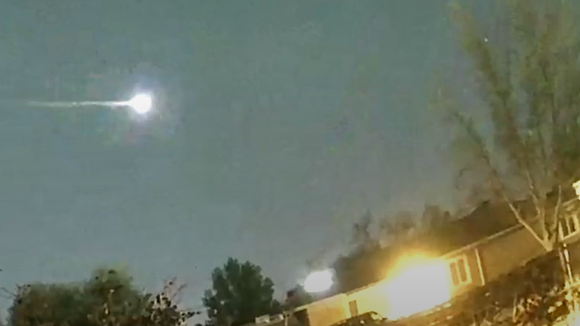 This image is from a video recorded Thursday, April 27, by Adric Menning in Albuquerque, New Mexico, the American Meteor Society reports.