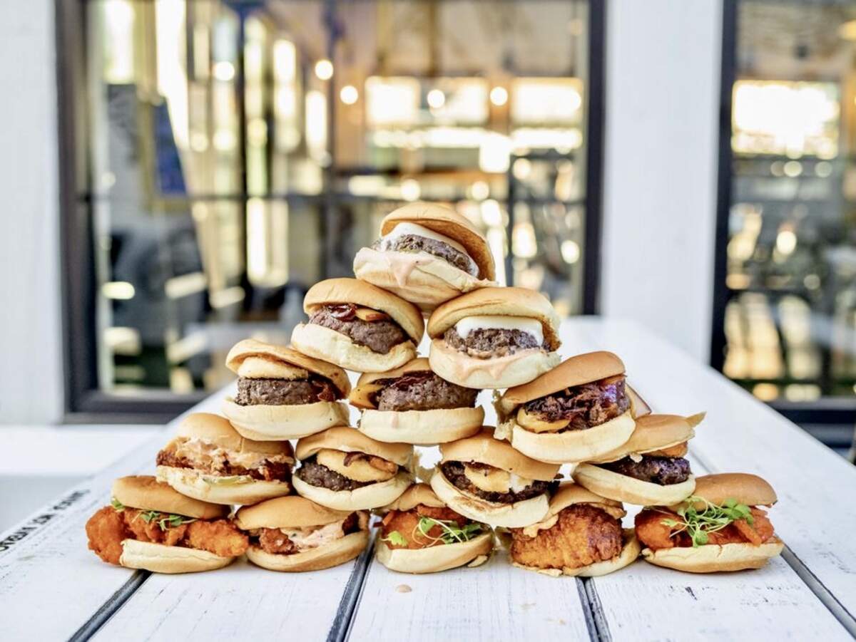 A stack of sliders at Son of a Butcher, a “slider bar” open in Grapevine and coming to north Fort Worth.