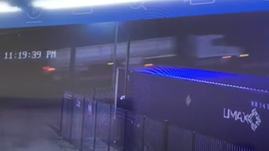 State and federal officials are searching for a white tanker that they say may have 80 people whose presence in the U.S. is undocumented trapped in the back. The photo shows a tanker that was captured on surveillance video near the area where the call came from, KABB reported.