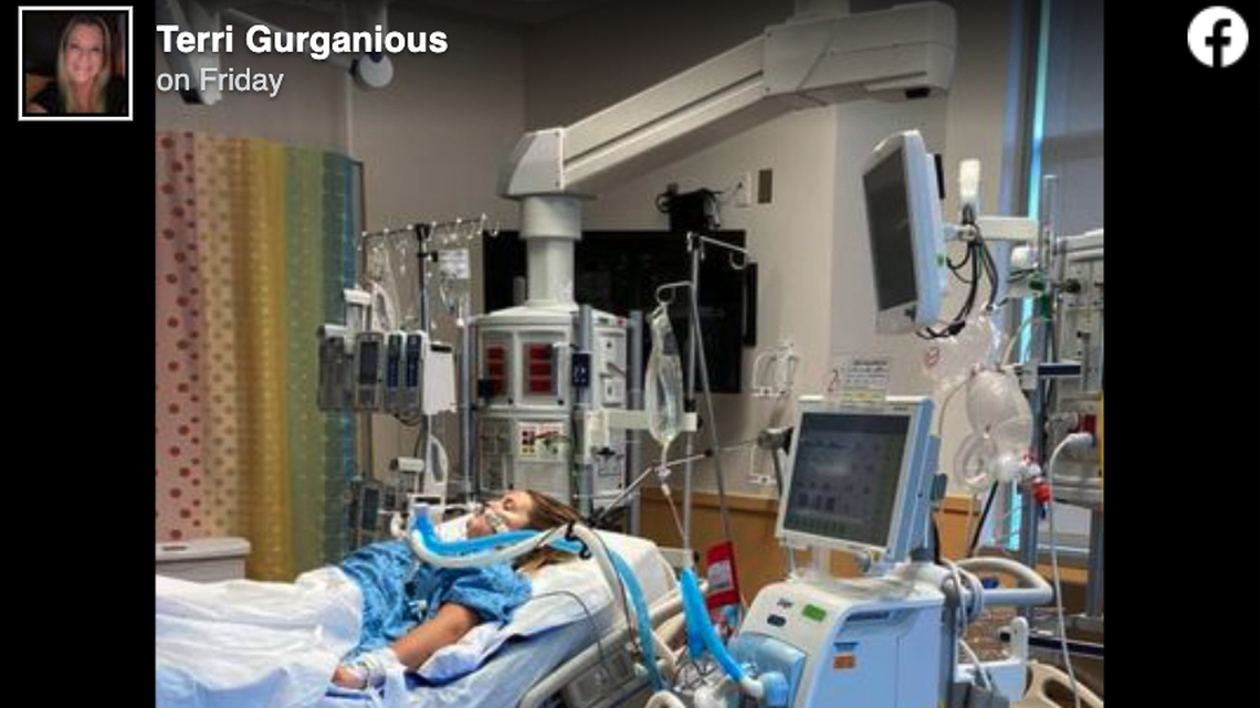 Brennah Gurganious, 11, is battling COVID-19 on a ventilator at Texas Children’s Hospital in Texas.
