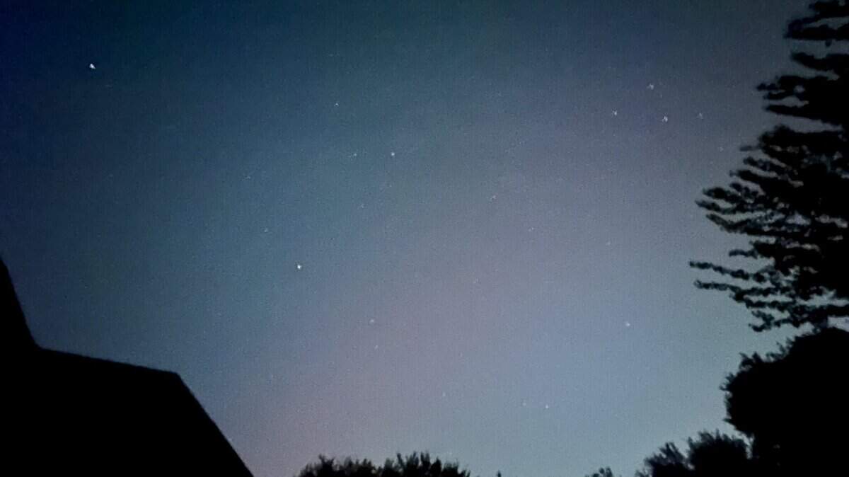 Northern lights, or aurora borealis, were visible in parts of North Texas after a geomagnetic storm.