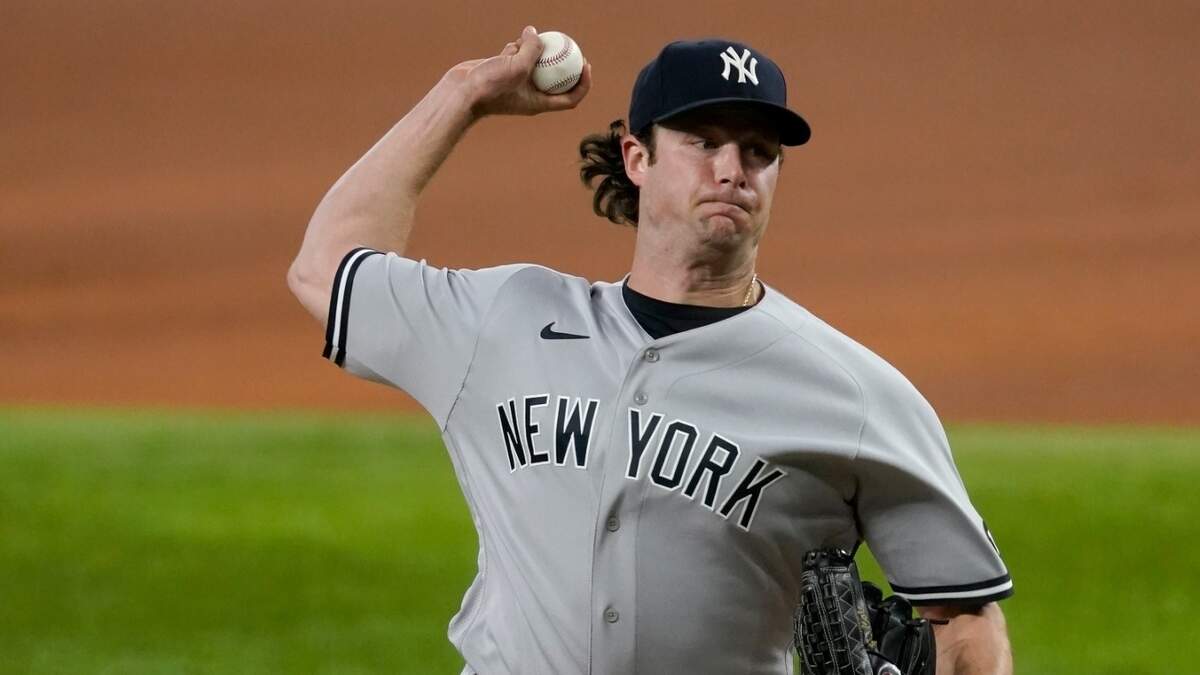 New York Yankees starting pitcher Gerrit Cole struck out the side in the first inning to set an MLB record with 59 consecutive strikeouts without a walk at Globe Life Field. The Texas Rangers touched Cole for three runs in the second inning, however, to take a 3-1 lead.