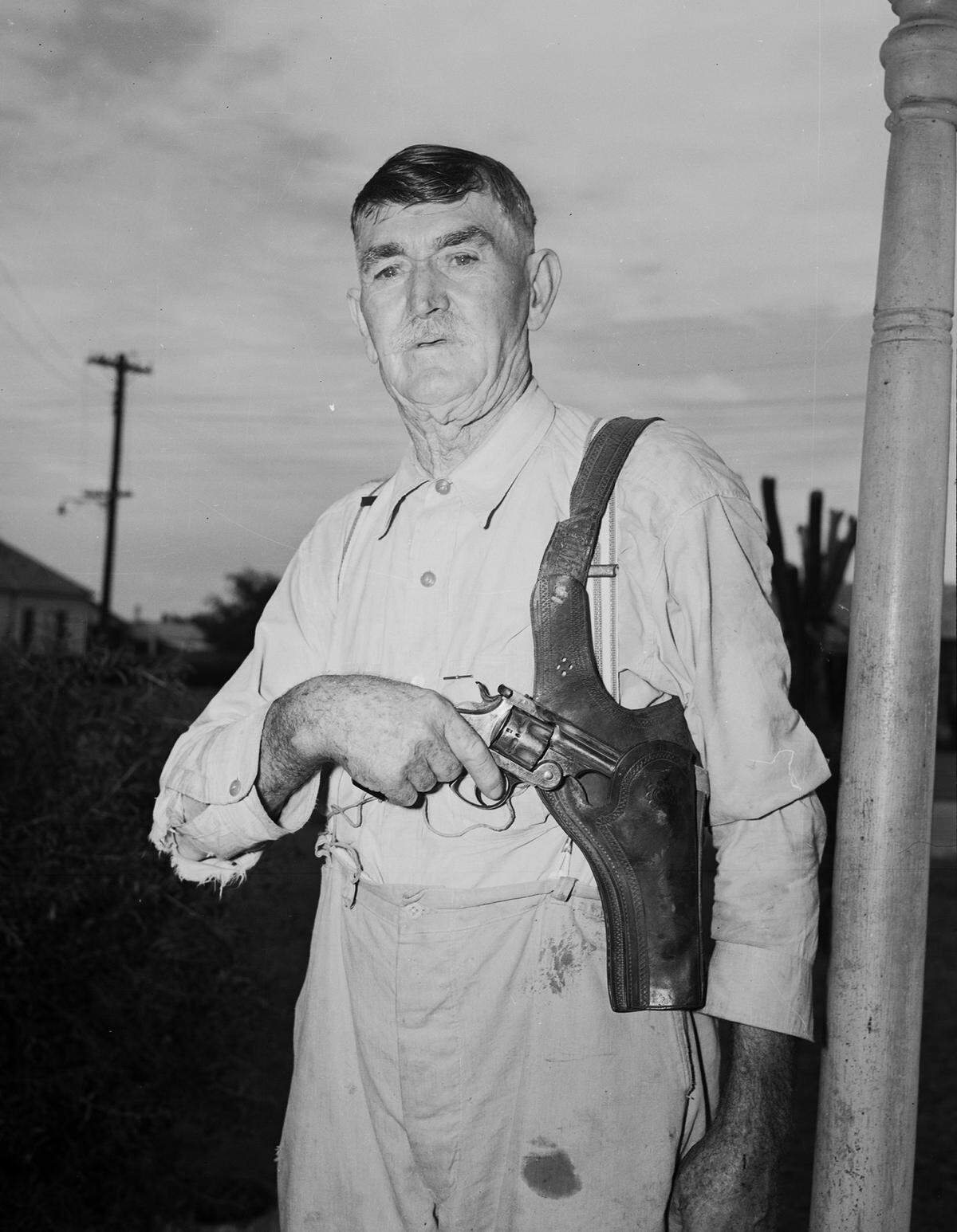 July 13, 1940: Jim Daniel is the city marshal of Grapevine, Texas.