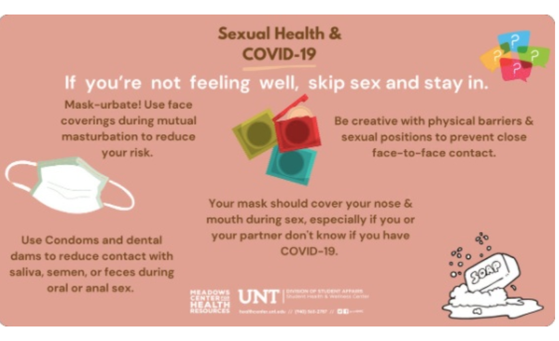 University of North Texas health officials posted this sex advice on Twitter but later took it down.