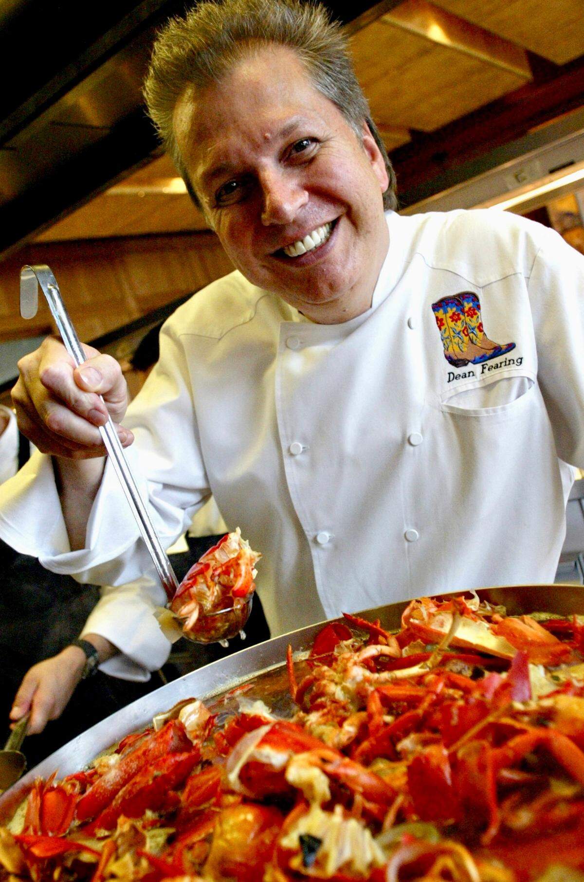 Chef Dean Fearing in the kitchen at Fearings in the Ritz-Carlton Dallas on Thursday August 2, 2007.