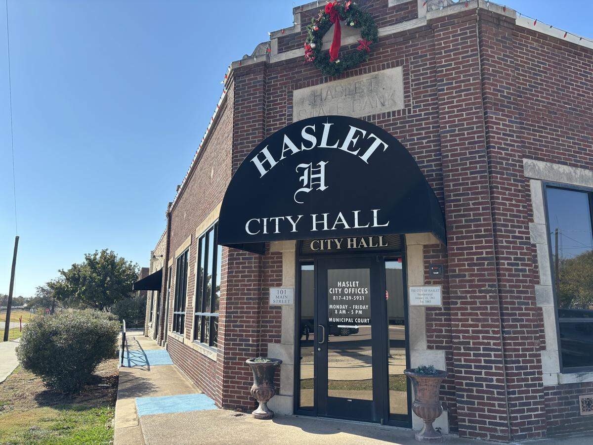 The Haslet City Council meets on the first and third Monday of each month at Haslet City Hall.