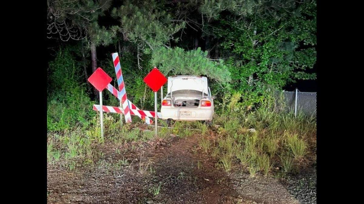 Deputies found infant twins abandoned after a crash near an East Texas highway, authorities said. One child was found in this car and the other was found alone in a home in Harrison County.