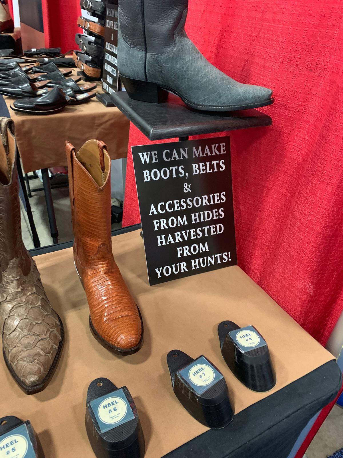 J.B. Hill, a Texas company, advertises customizable boots for hunters.