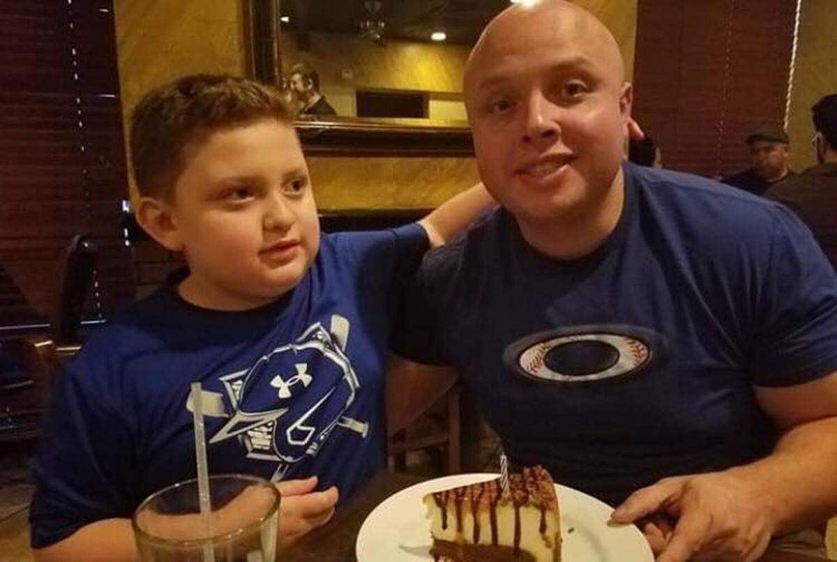 AJ Castaneda’s and son Elisha