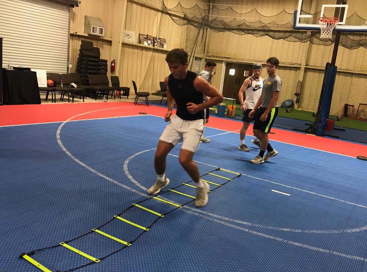 Ken Seals training at the McGuire Sports Academy.