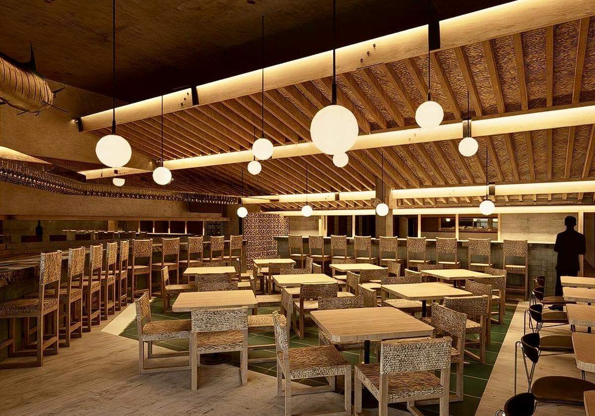 An interior plan for Dos Mares, the new seafood restaurant planned from the owners of Don Artemio.