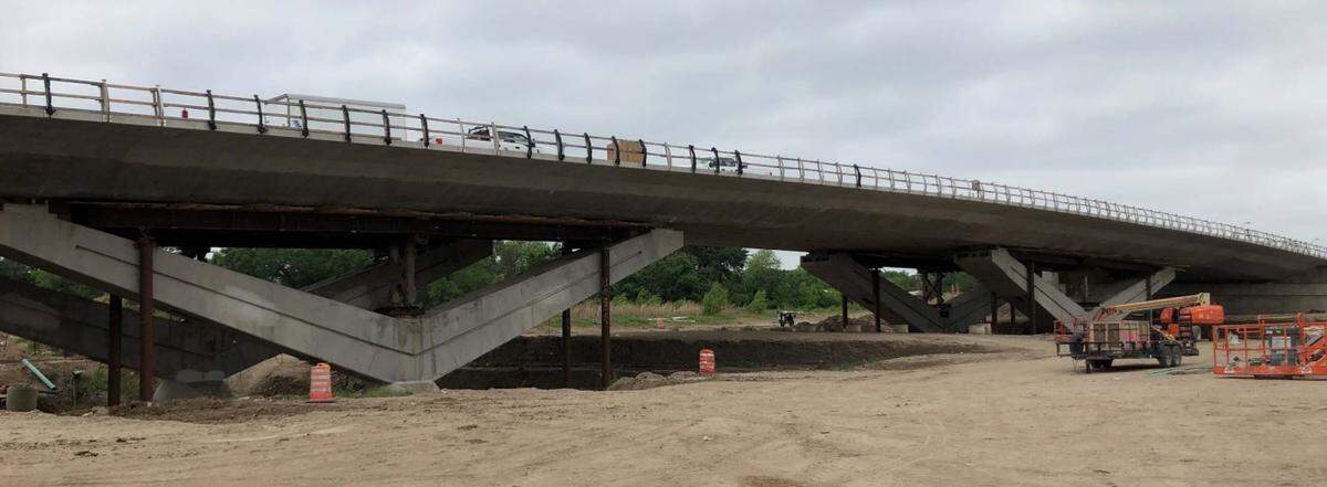 The North Main Street bridge to the eventual Panther Island is scheduled to open to traffic by June 28.