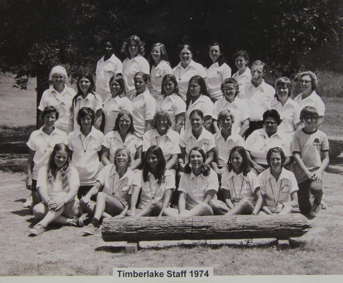 Camp Timberlake staff in 1974.