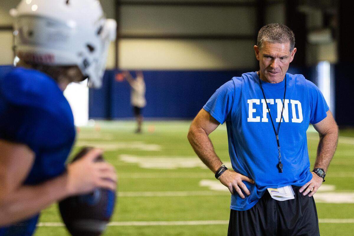 Decatur head coach Steven Huff was hired in February. Now he has the Eagles in the state semifinals.