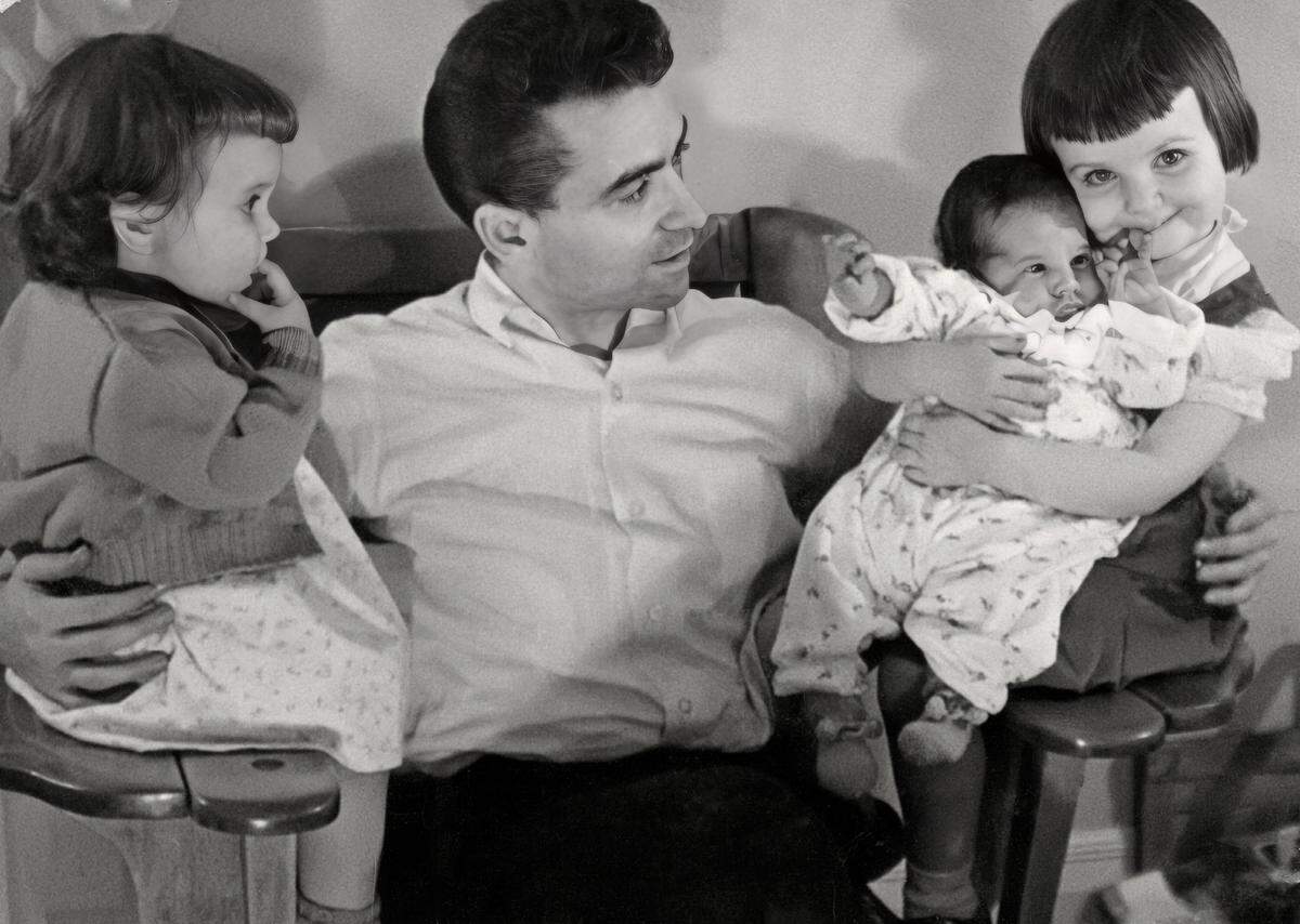 Jack Raskopf with his daughters and son.