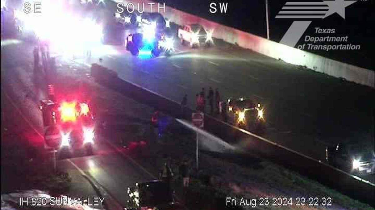 Fort Worth police are investigating a fatal motorcycle crash Friday night, Aug. 23, 2024, on East Loop 820.