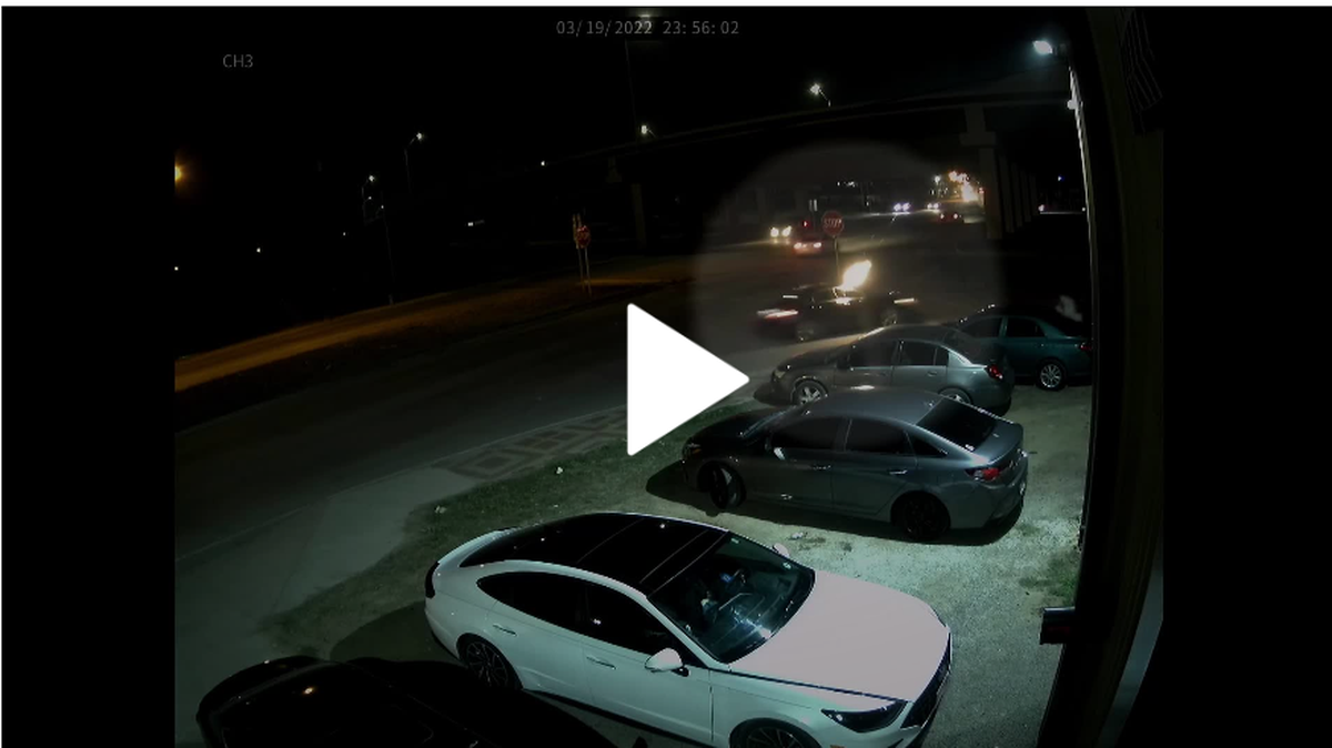 Dallas police want to talk with the occupants of the black sedan highlighted in the photo. Officials say it may be connected with a March 2022 shooting that injured nine people and killed an 18-year-old.