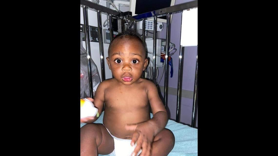 A baby was found outside at an apartment complex in Houston, and authorities in Texas are searching for the child’s parents.