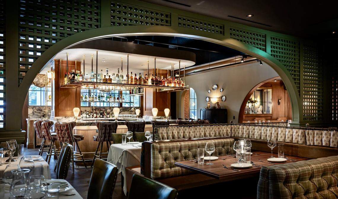 A dining room at The Chumley House restaurant in Fort Worth.