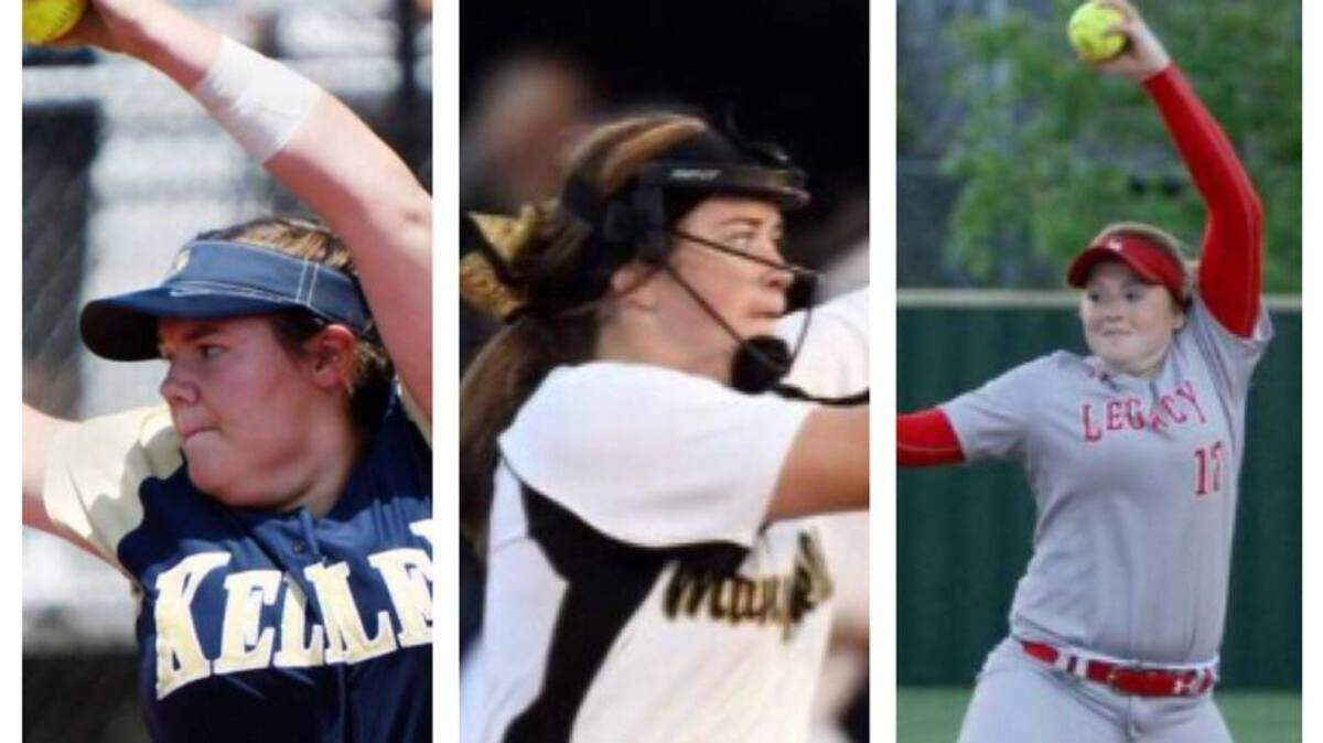 Keller's Dylann Kaderka, Mansfield's Paxton Scheurer and Mansfield Legacy's Sophie Hannabas made the Star Telegram softball all area team.