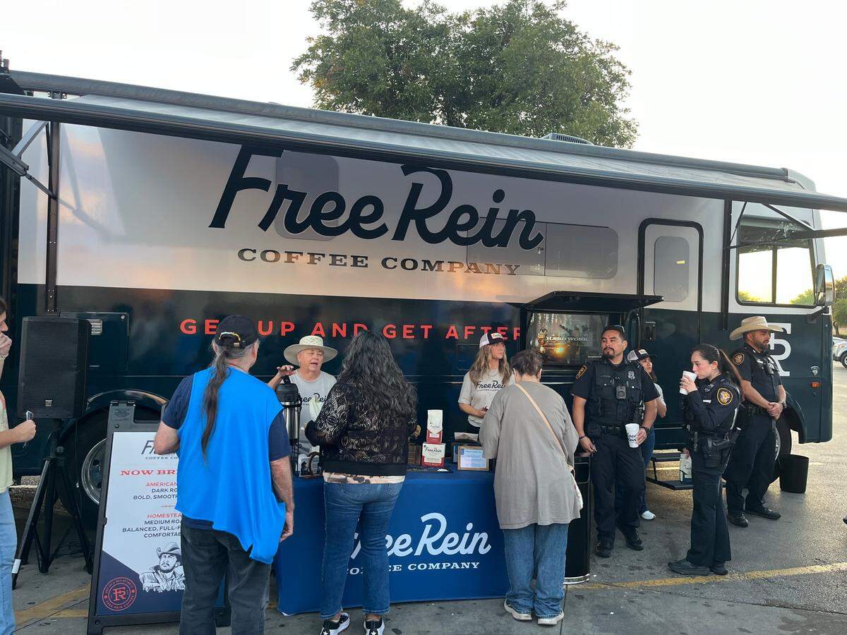 The Free Reign coffee RV will travel to Yellowstone National Park to promote the launch of products in 1,700 Walmart locations.