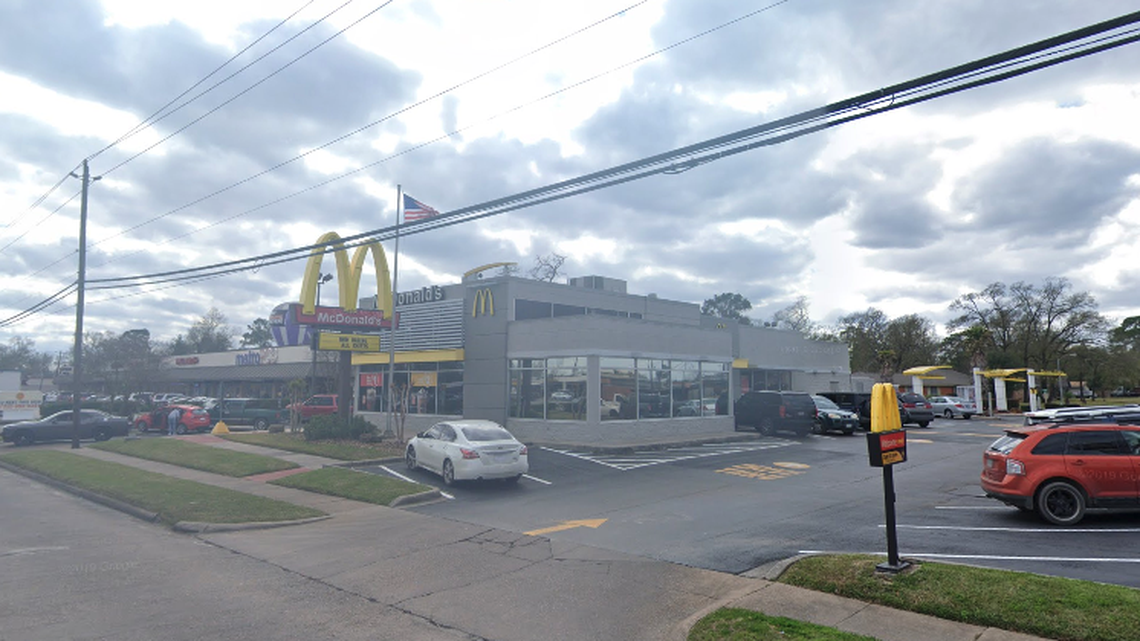 Police are searching for a man who they say ran over a woman outside a McDonald’s, killing her, Texas cops say.