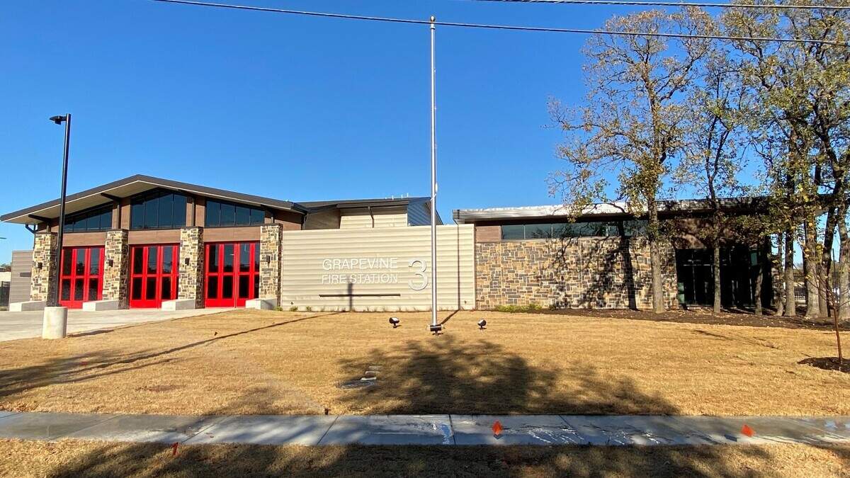 Station 3, at 3100 Timberline Drive, is one of two new fire stations opening in Grapevine. They are replacing two stations that were built in the early 1980s.