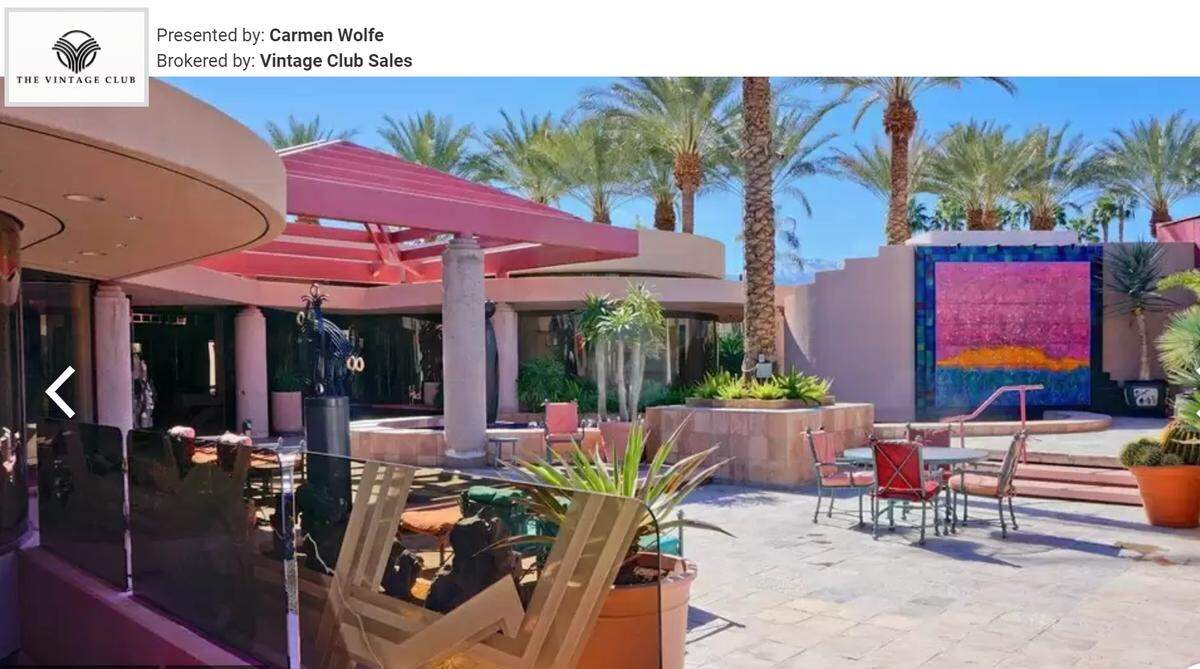Outdoor dining area