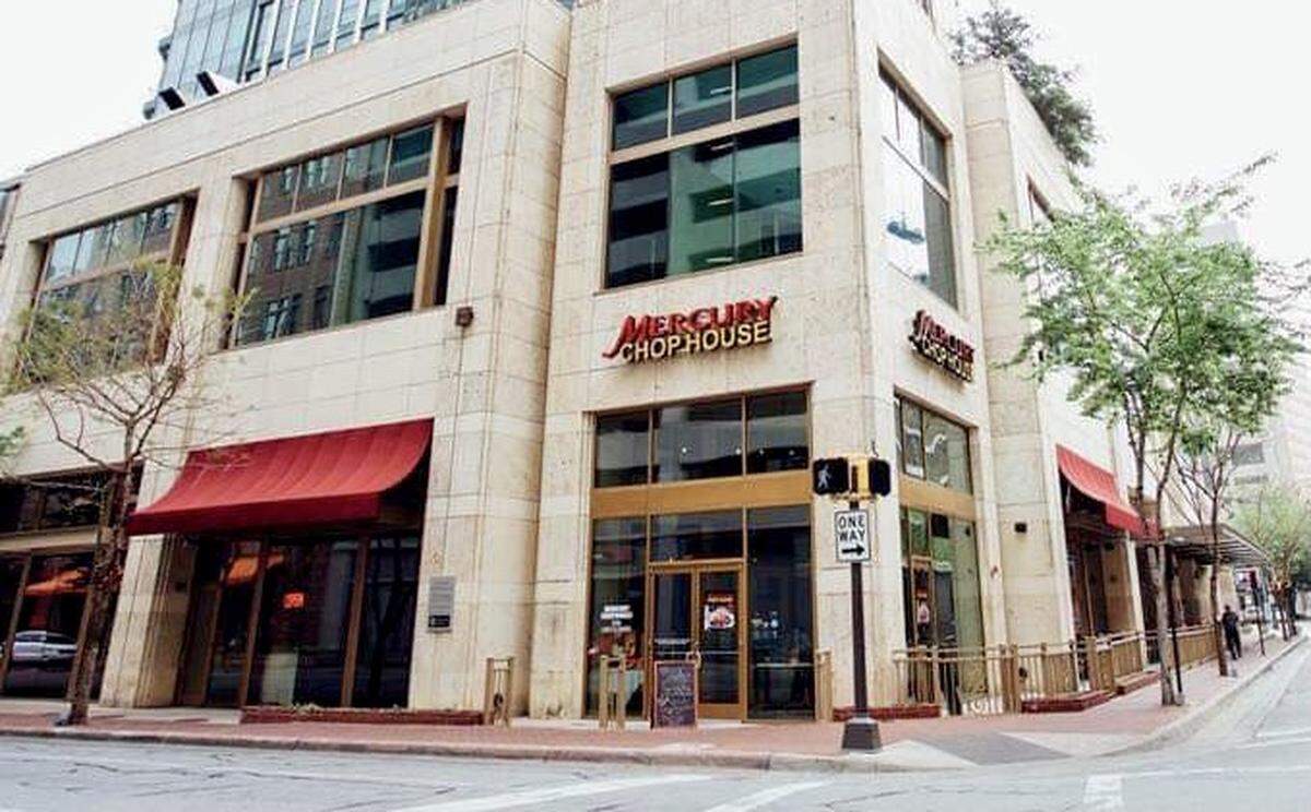 Mercury Chophouse is in The Tower in downtown Fort Worth.