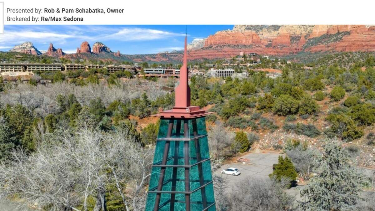 The property has an interesting looking tower structure