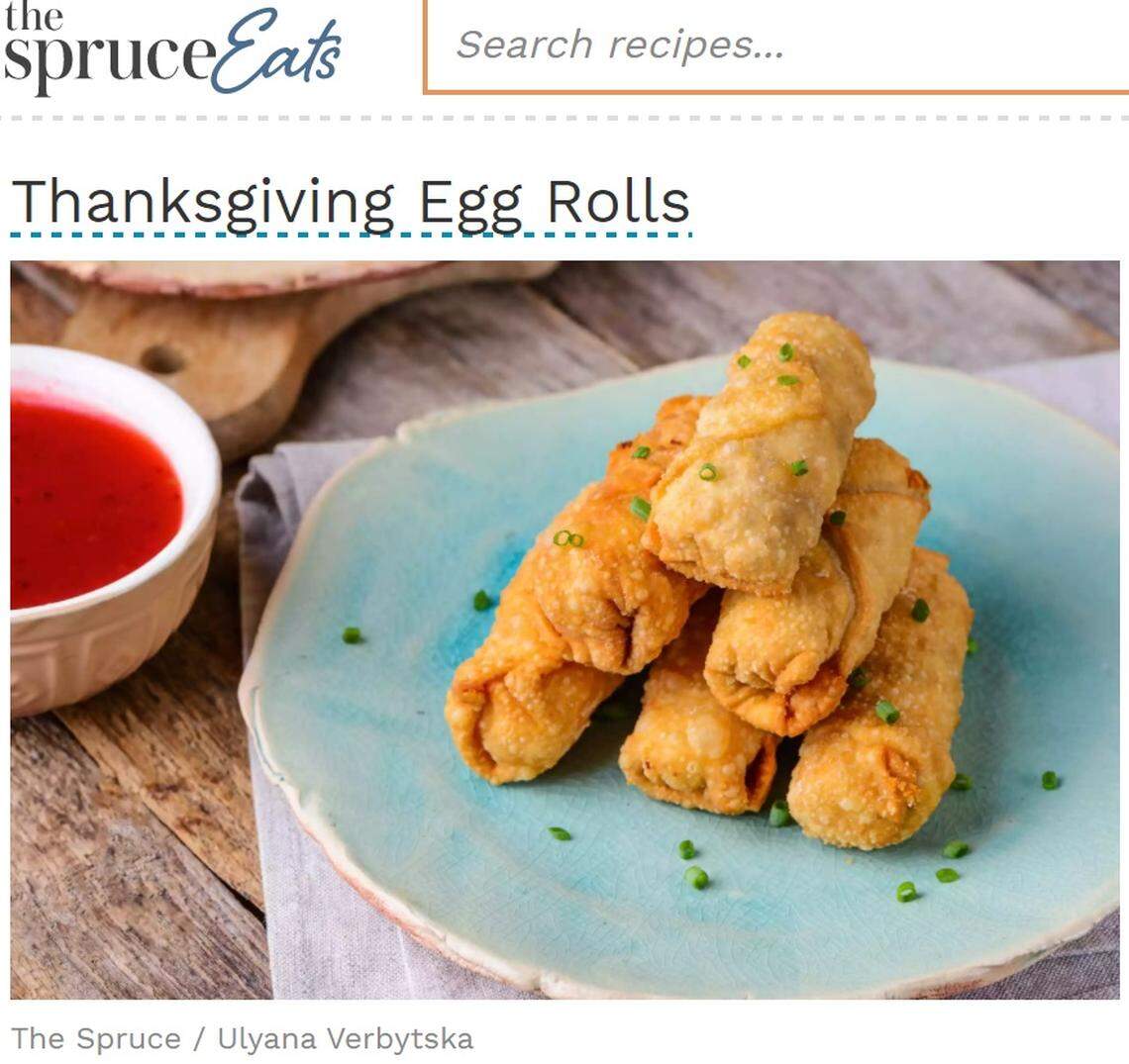 Thanksgiving Egg Rolls