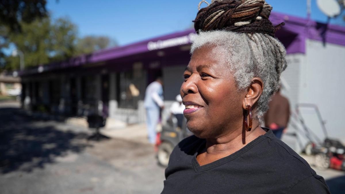 Elouise Burrell owns a business strip along Horne Street in Como and was concerned about safety in the area. She was in support of the cameras installed by Fort Worth police.