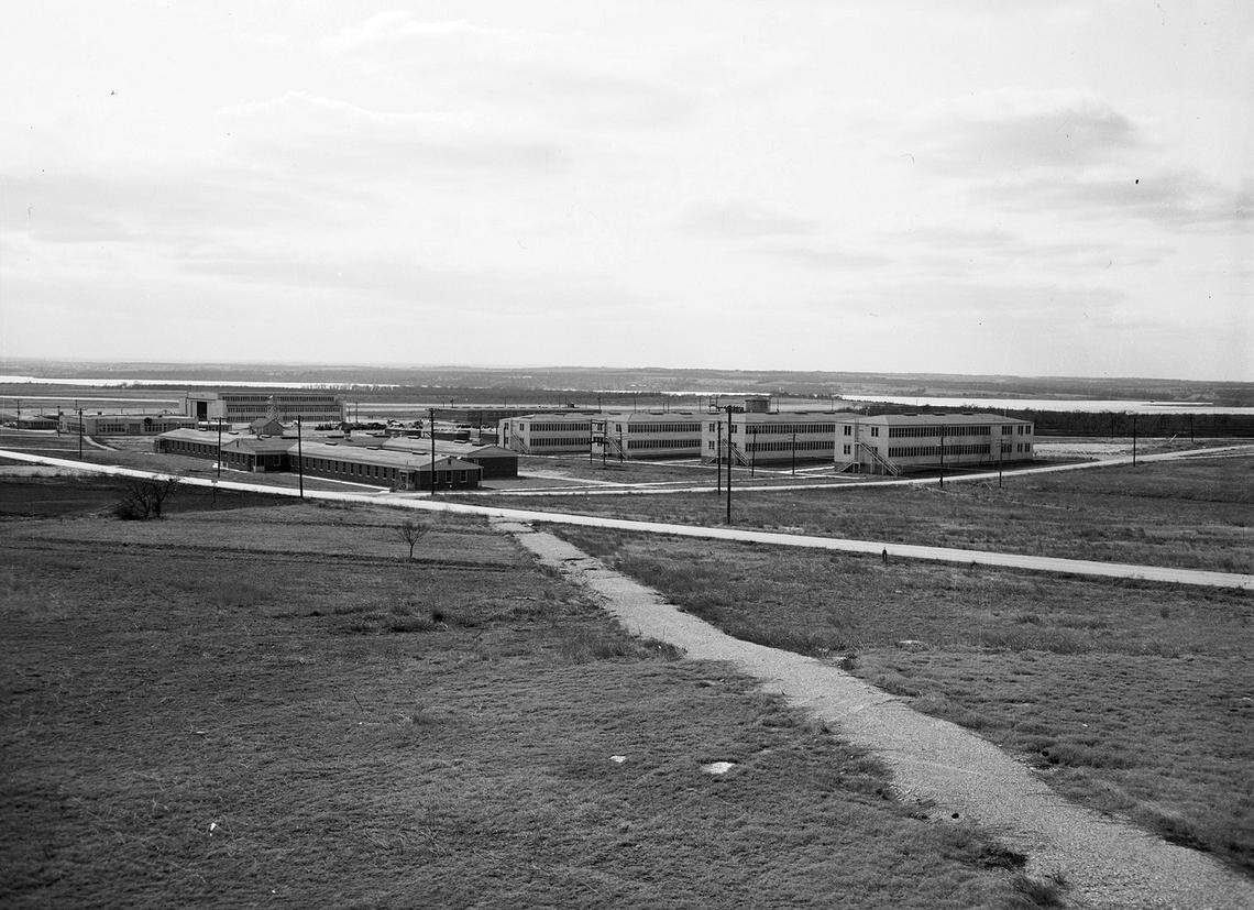 Feb. 20, 1947: The Texas National Guard’s 49th Armored Division, Combat Command A Headquarters, at Eagle Mountain Lake.