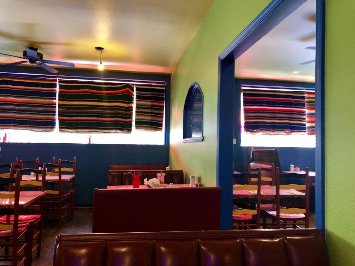 The redecorated dining room at Benito’s.