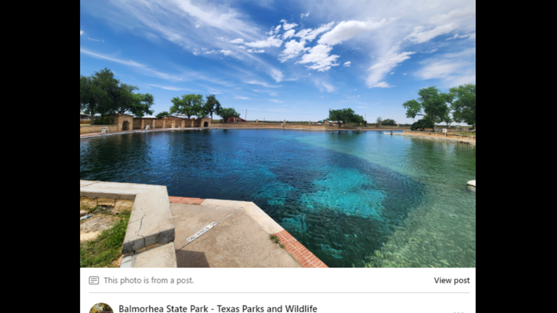 Two men drowned in a spring-fed swimming pool at Balmorhea State Park in Texas, according to the state Parks and Wildlife Department.