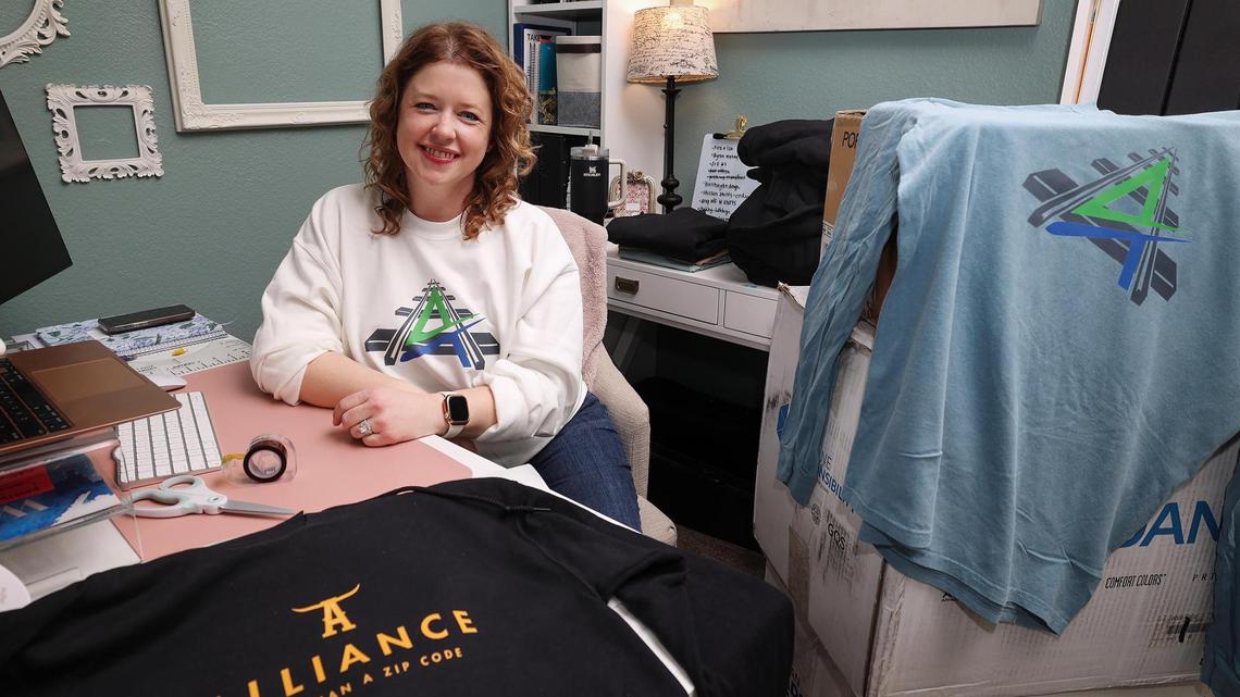 Mom’s outrage over proposed Keller ISD split leads to Alliance merchandise for a good cause