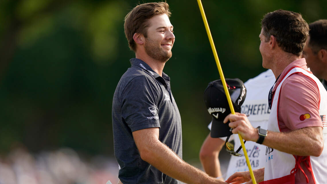 Sam Burns wins Colonial behind epic rally as Scottie Scheffler stumbles in final round