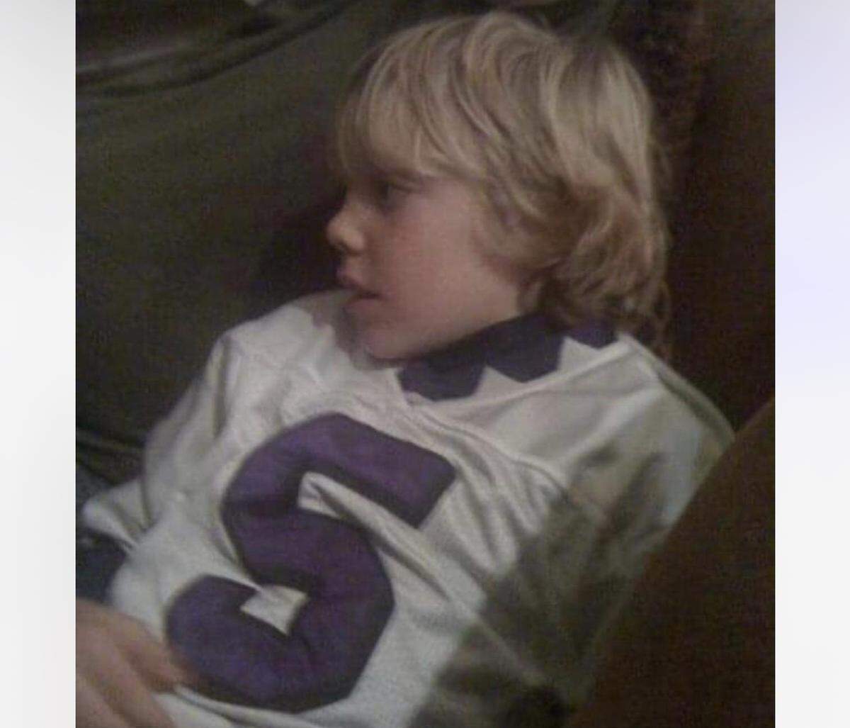Griffin Kell was always a TCU football fan. Here he is when he was 9. (Meghan Kell/Courtesy)