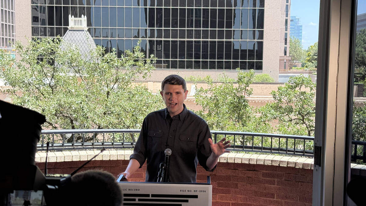 State Rep. James Talarico, the Democratic nominee for U.S. Senate in Texas, held a news conference on July 9, 2026 after Attorney General Ken Paxton’s office withheld records related to a child sexual abuse case. He’s facing Paxton, a Republican, in the November general election. 