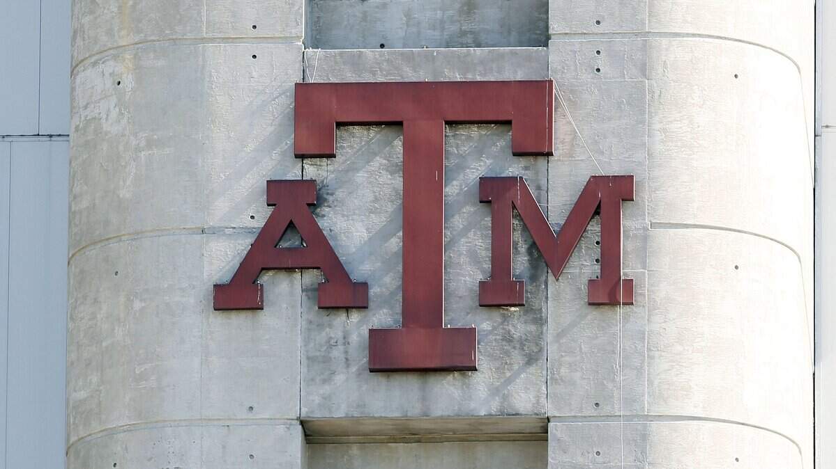 Oct 19, 2013; College Station, TX, USA; Texas A&M Aggies logo on the Kyle Field stadium before the game between the Texas A&M Aggies and the Auburn Tigers.