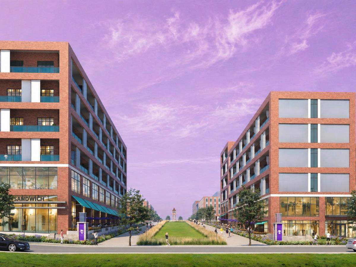 Renderings of Tarleton State’s Fort Worth campus following the completion of its new master plan.