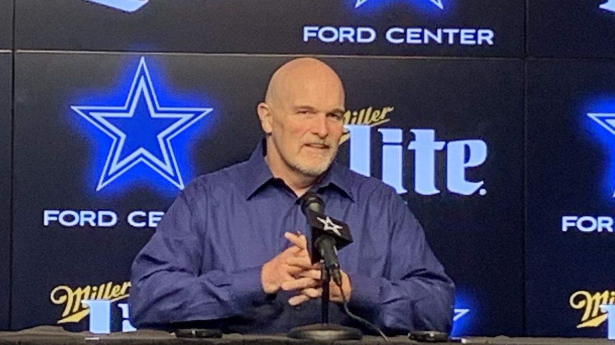 Dallas Cowboys defensive coordinator Dan Quinn (pictured) and defensive tackle Carlos Watkins were unavailable for Saturday’s preseason game against the Houston Texans because of COVID-19 protocols.