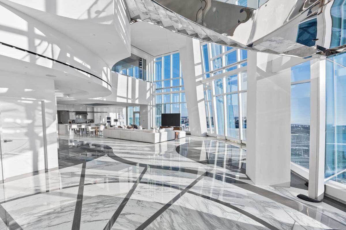 Interior of the penthouse